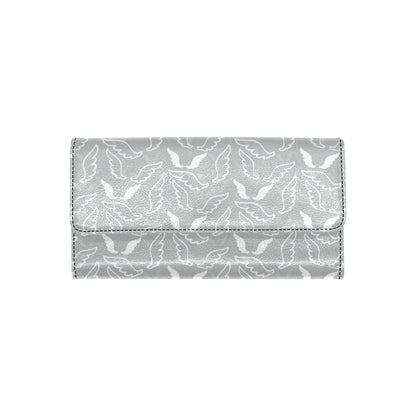 Angel Wings Pattern Print Design 01 Women's Trifold Wallet
