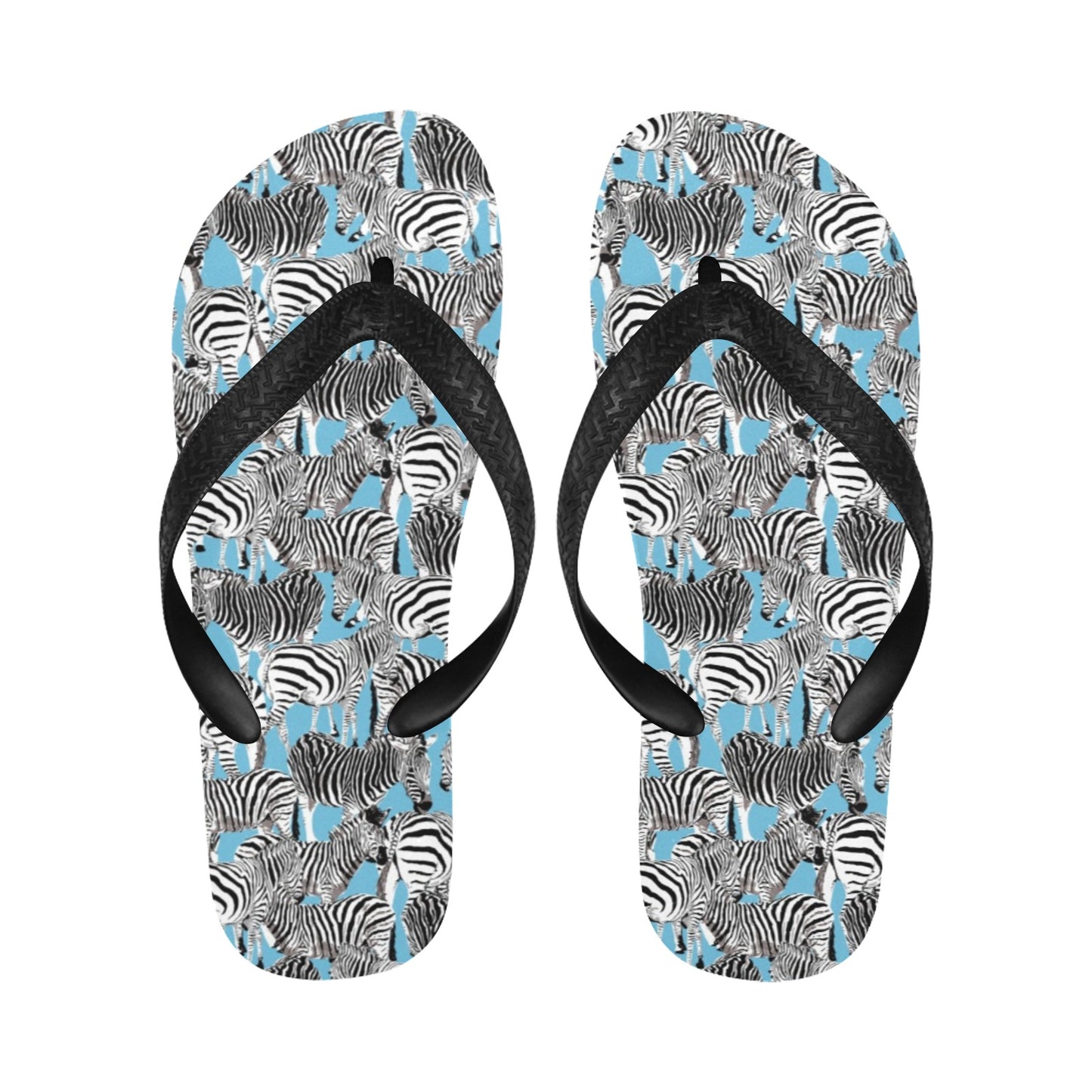 Zebra Print Design LKS305 Flip Flops