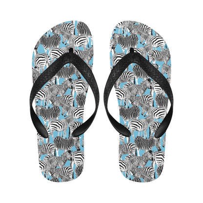 Zebra Print Design LKS305 Flip Flops