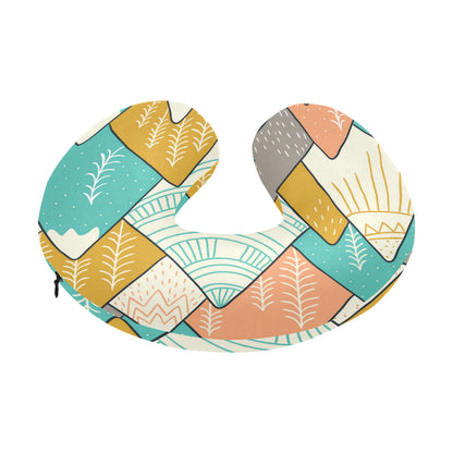 Mountain Pattern Print Design 02 U-Shaped Travel Neck Pillow