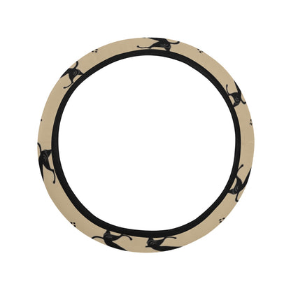 Ancient Greek Print Design LKS3011 Steering Wheel Cover with Elastic Edge