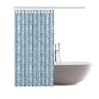 Chemical Pattern Print Design 05 Shower Curtain
