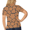 Cracker Pattern Print Design 01 Women's Polo Shirt