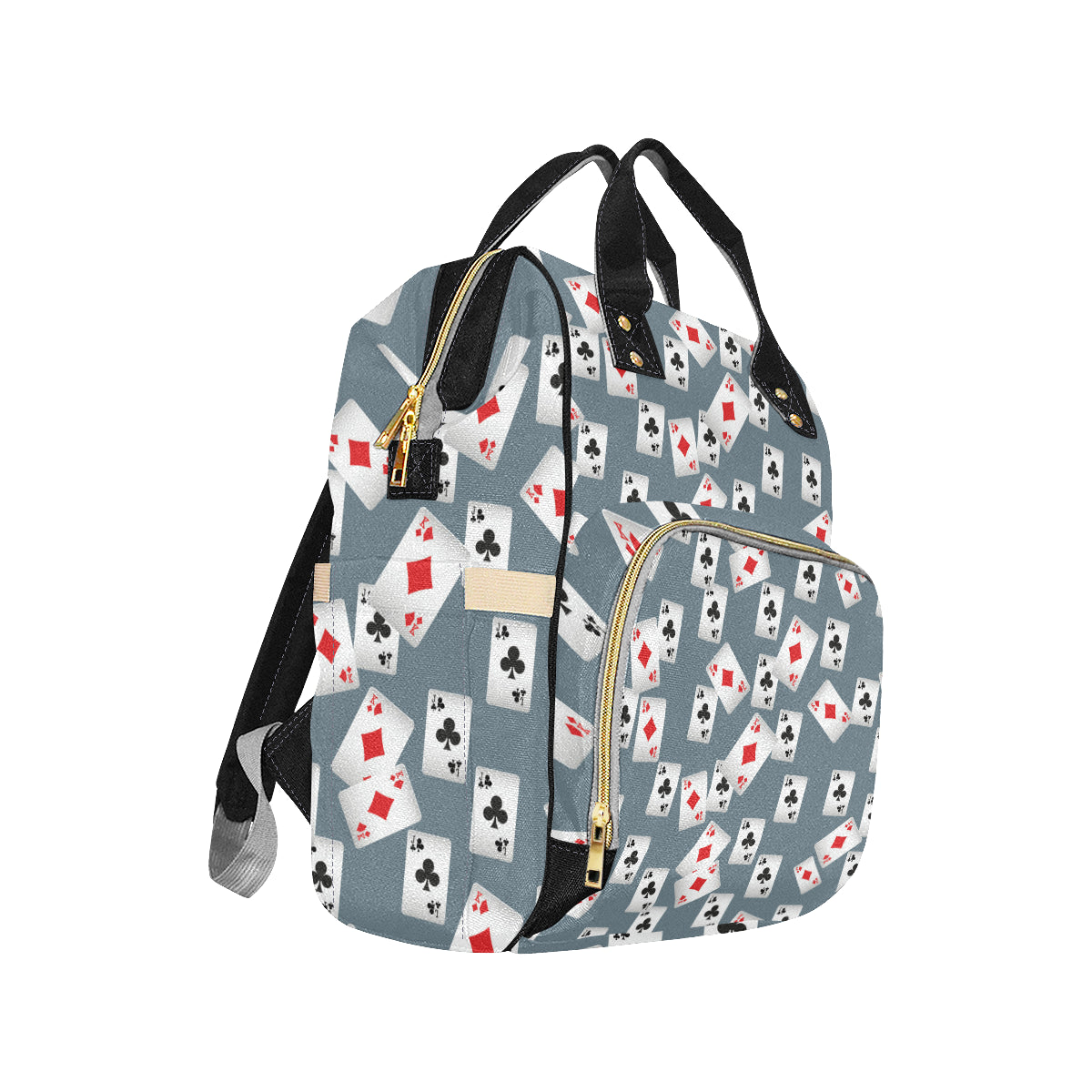 Poker Cards Pattern Print Design A05 Diaper Bag Backpack