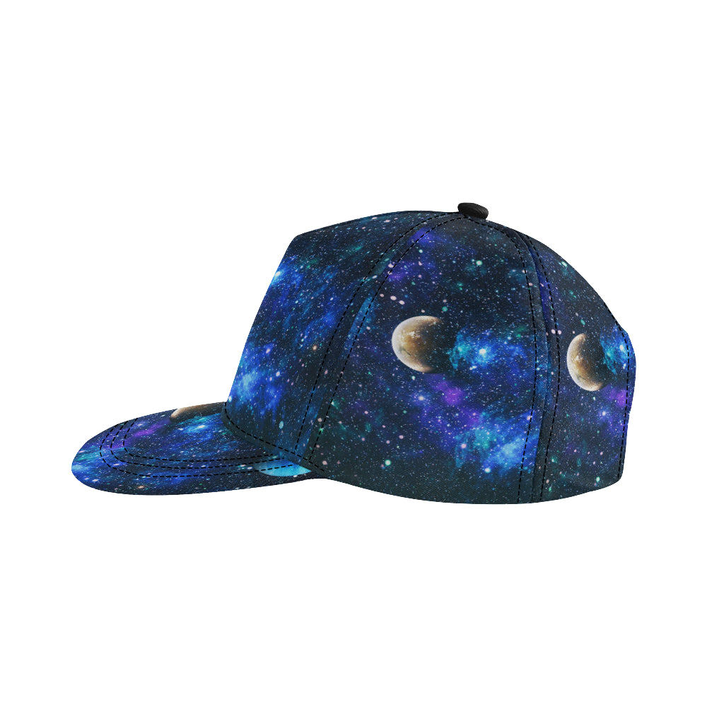 Galaxy Stardust Planet Space Print Snapback Cap