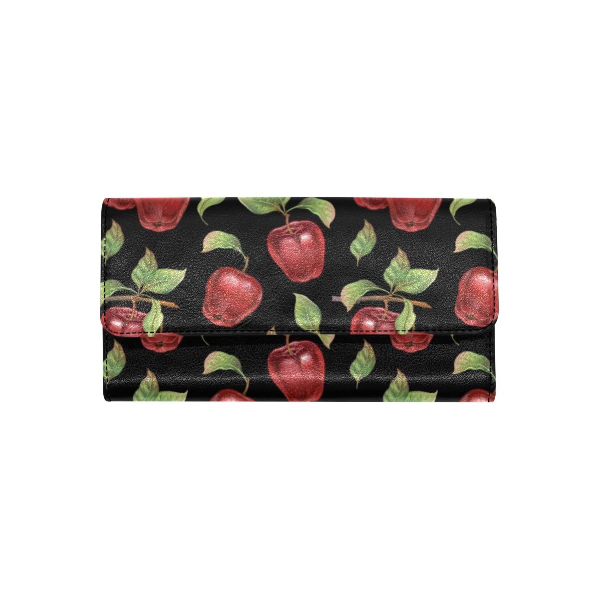 Apple Pattern Print Design AP011 Women's Trifold Wallet