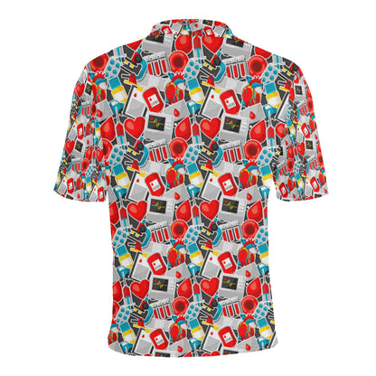 Phlebotomist Medical Themed Men Polo Shirt