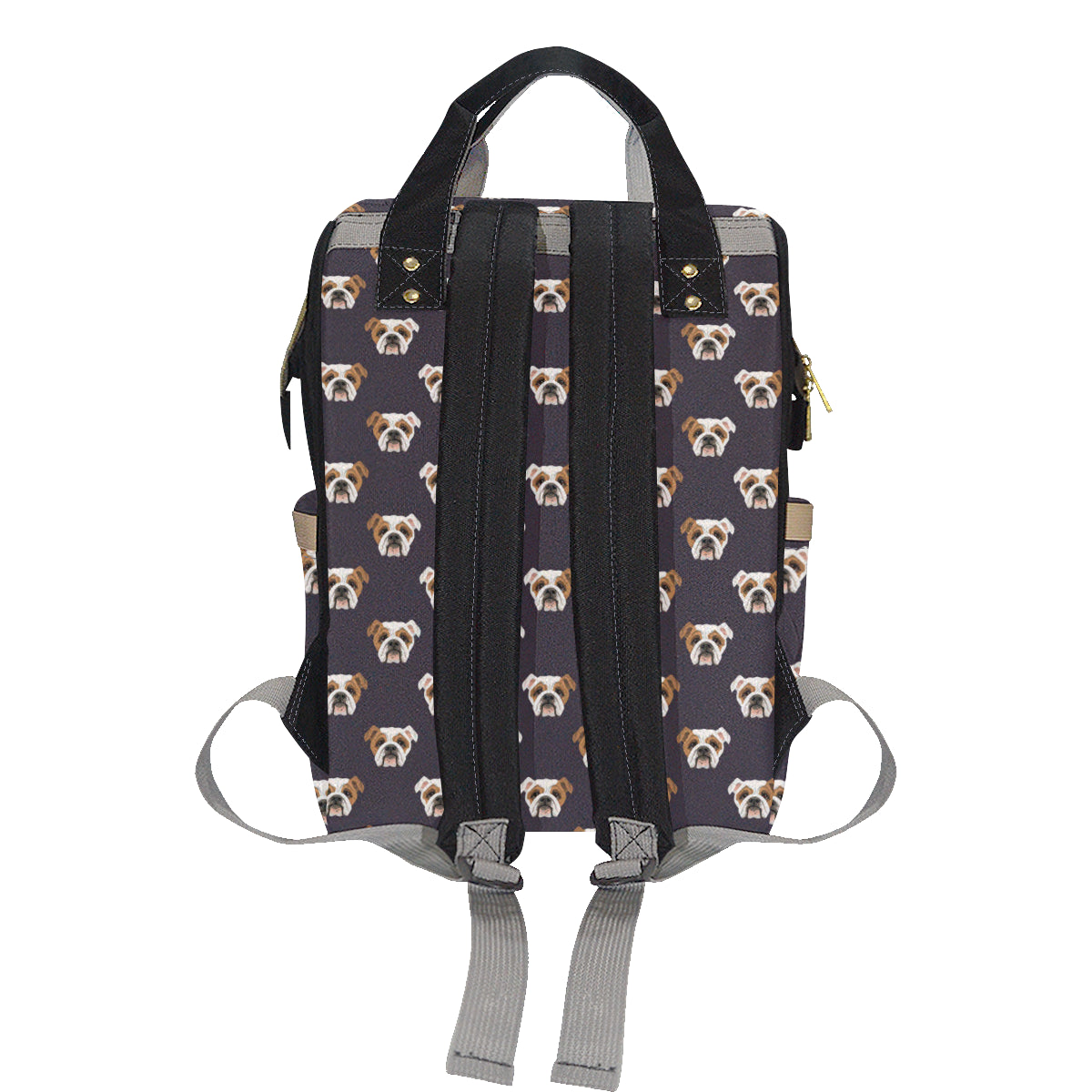Bulldogs Pattern Print Design 03 Diaper Bag Backpack