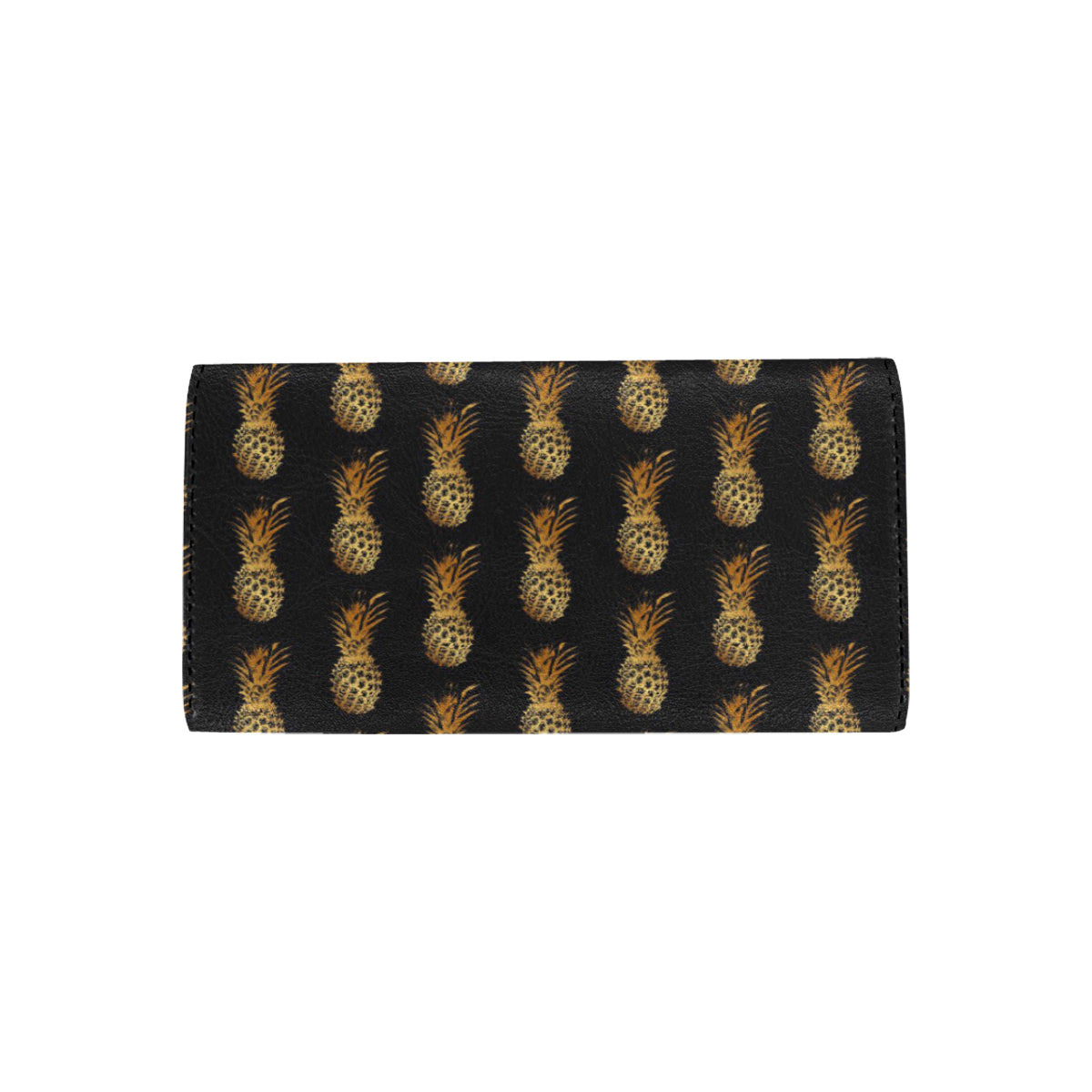 Pineapple Pattern Print Design A02 Women's Trifold Wallet