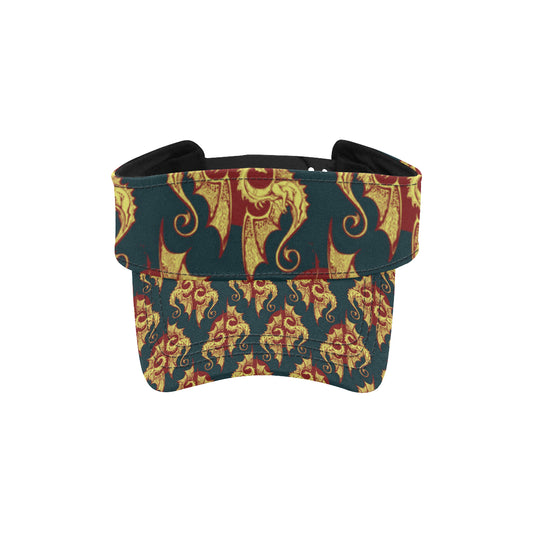 Dragons Gold Design Pattern Unisex Sun Visor