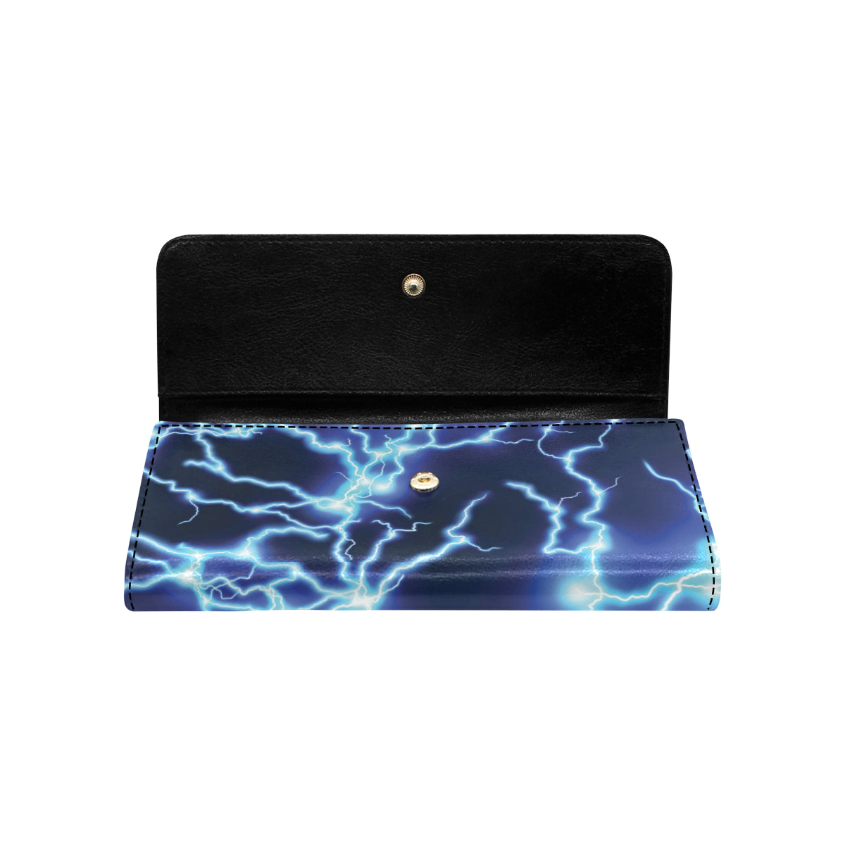 Lightning Thunder Pattern Print Design 04 Women's Trifold Wallet