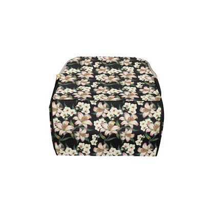 Lily Pattern Print Design LY03 Diaper Bag Backpack
