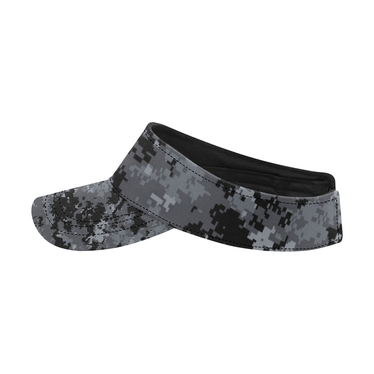 ACU Digital Black Camouflage Unisex Sun Visor