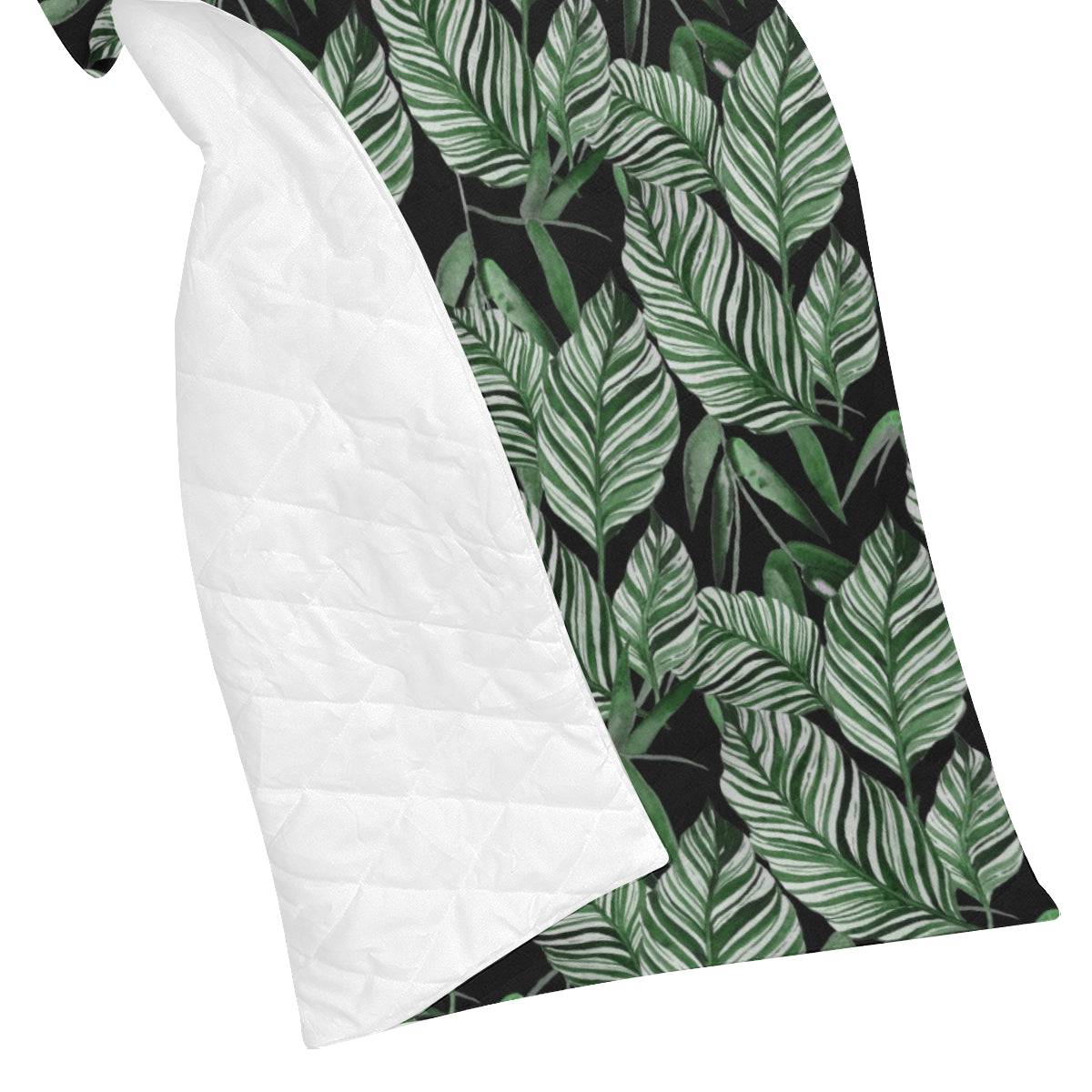 Palm Leaves Pattern Print Design PL09 Premium Quilt