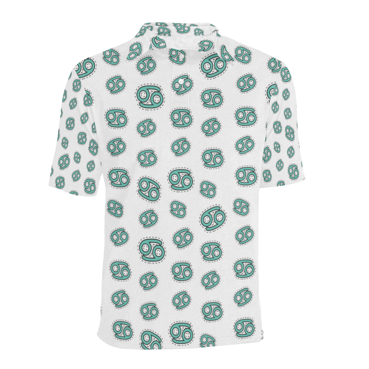 Cancer Zodiac Pattern Print Design 04 Men Polo Shirt