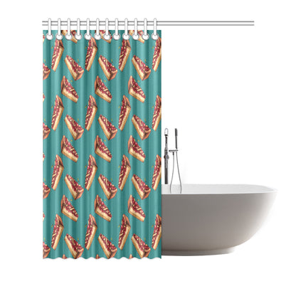 Cheesecake Cherry Pattern Print Design CK03 Shower Curtain