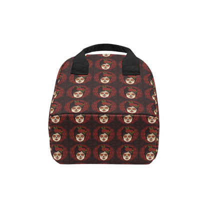 Day of the Dead Mexican Girl Insulated Lunch Bag