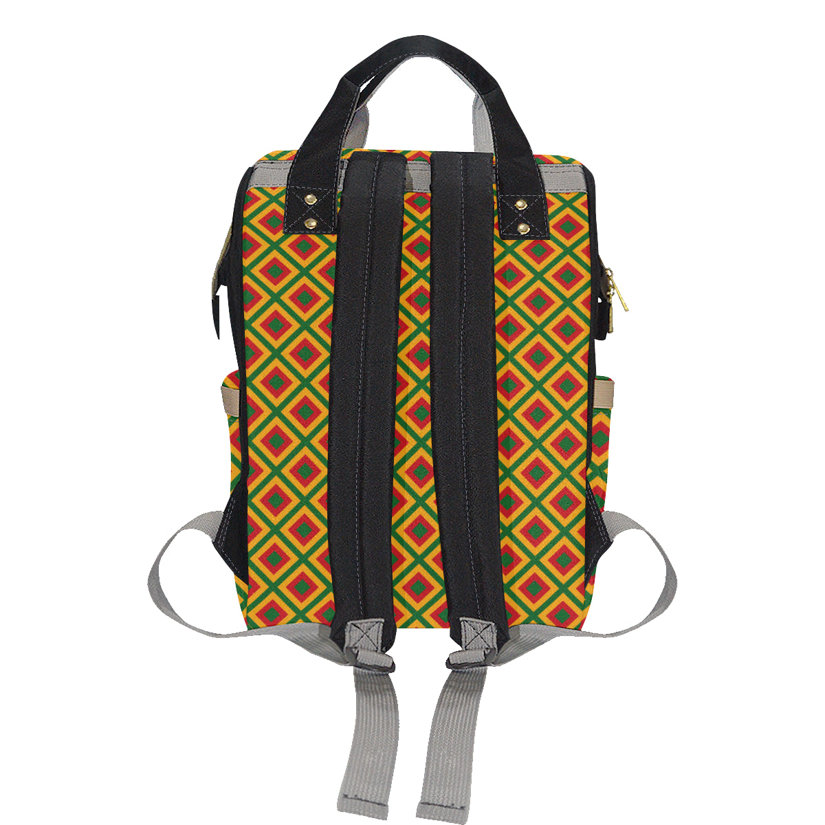 Rasta Reggae Color Cross Diaper Bag Backpack