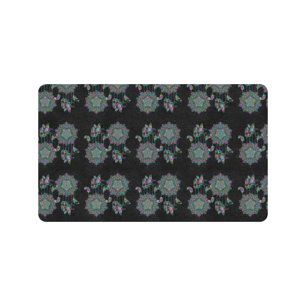 Dream Catcher Colorful Hand Draw Rubber Doormat