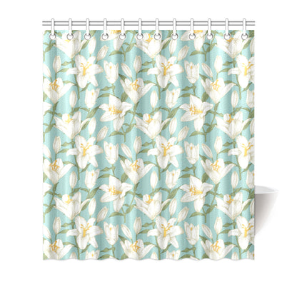 Lily Pattern Print Design LY09 Shower Curtain