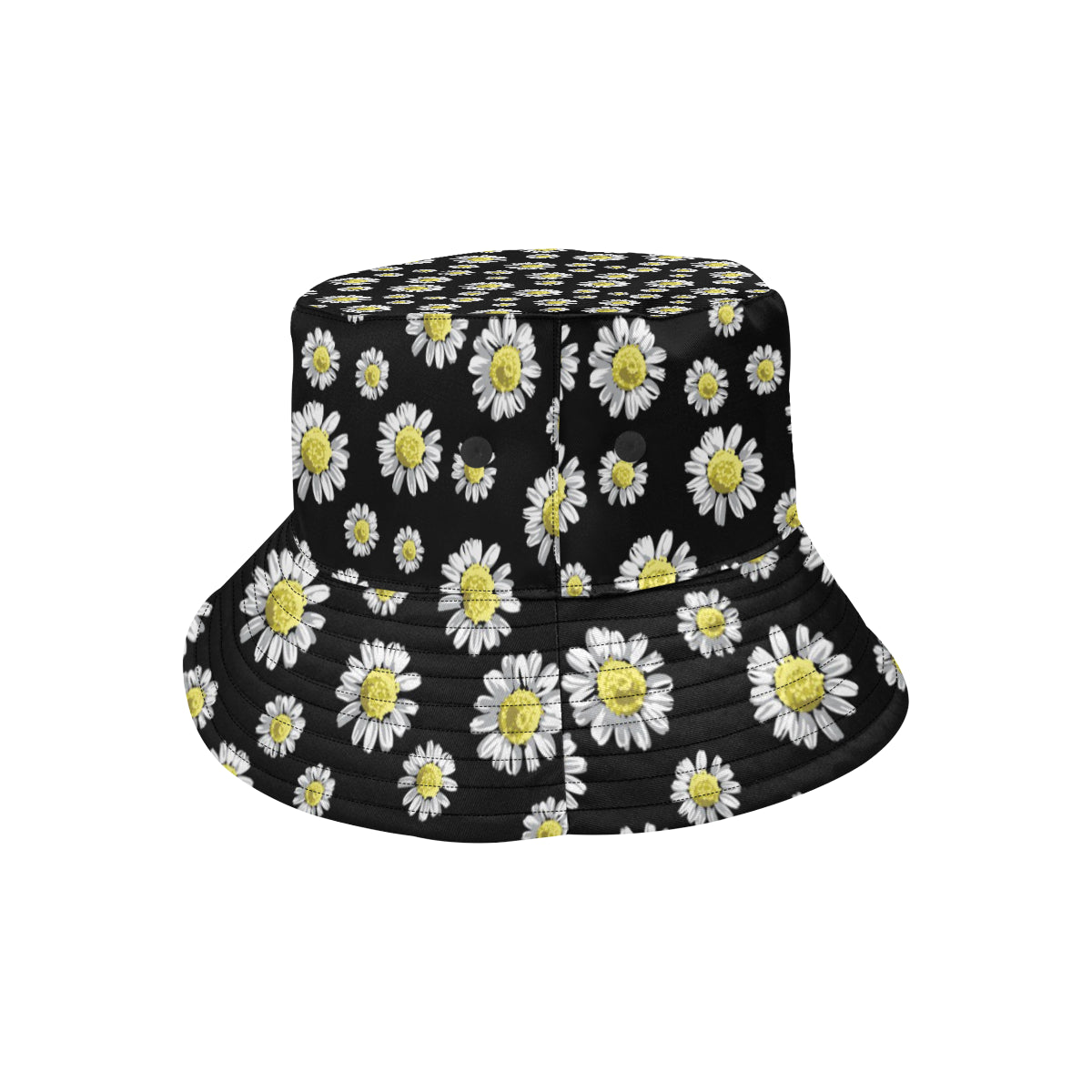 Daisy Pattern Print Design DS01 Unisex Bucket Hat