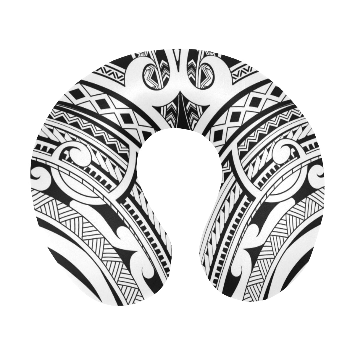 Maori Pattern Print Design 06 U-Shaped Travel Neck Pillow