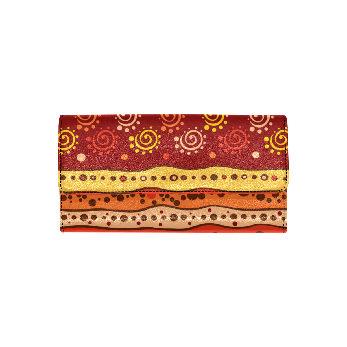 African Pattern Print Design 04 Women's Trifold Wallet