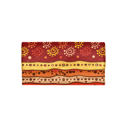 African Pattern Print Design 04 Women's Trifold Wallet