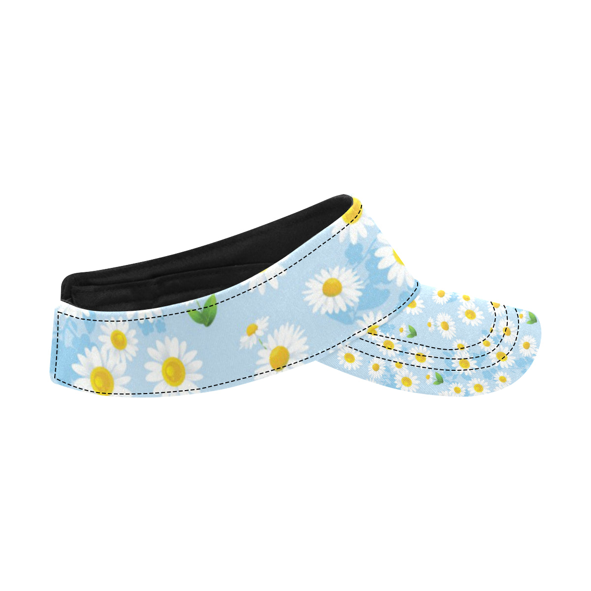 Daisy Pattern Print Design DS010 Unisex Sun Visor