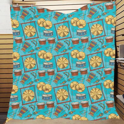 Percussion Pattern Print Design 03 Premium Quilt