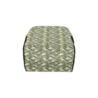 Banana Leaf Pattern Print Design 04 Diaper Bag Backpack