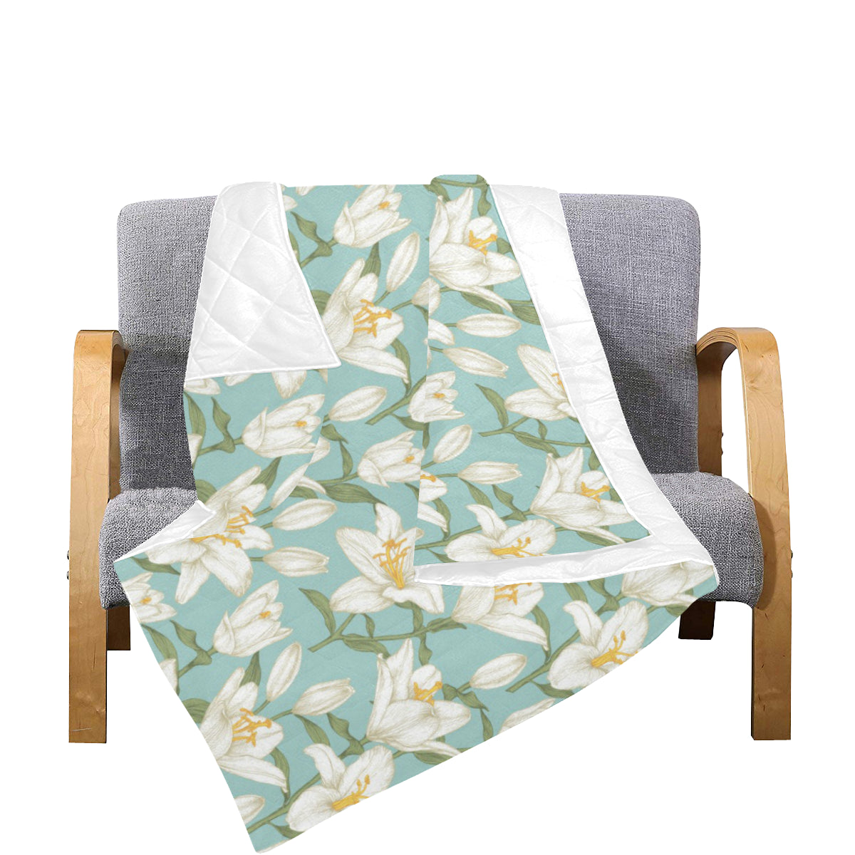 Lily Pattern Print Design LY09 Premium Quilt