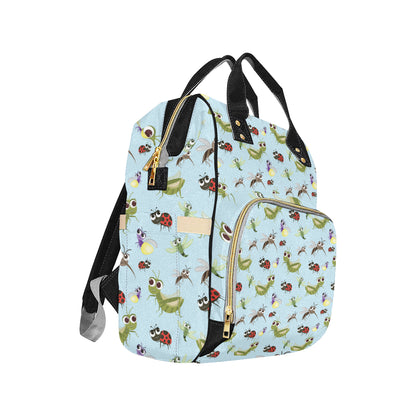 Ladybug Pattern Print Design 01 Diaper Bag Backpack
