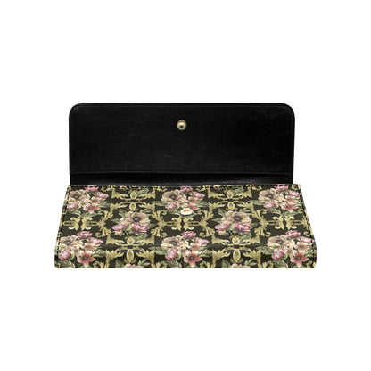 Baroque Pattern Print Design 02 Women's Trifold Wallet