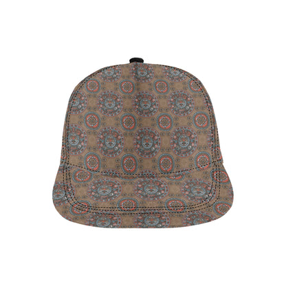 Calendar Aztec Design Print Pattern Snapback Cap
