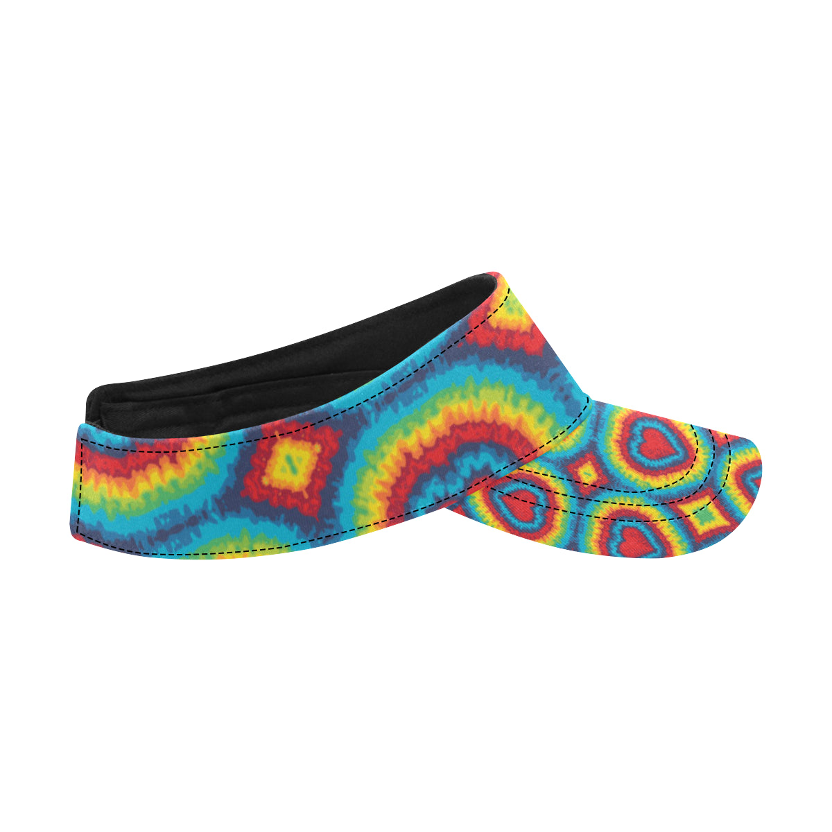 Tie Dye Heart shape Unisex Sun Visor
