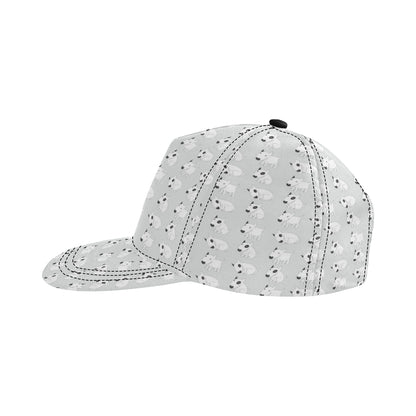 Bull Terrier hand draw Print Pattern Snapback Cap