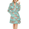 Sloth Print Design LKS302 Women's Fleece Robe