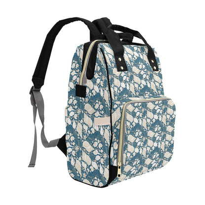 Seashell Print Design LKS308 Diaper Bag Backpack