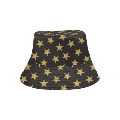 Star Gold Print Design LKS302 Unisex Bucket Hat