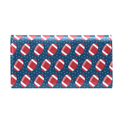 American Football Star Design Pattern Women's Trifold Wallet