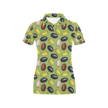 Olive Print Design LKS301 Women's Polo Shirt