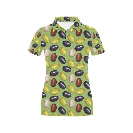 Olive Print Design LKS301 Women's Polo Shirt