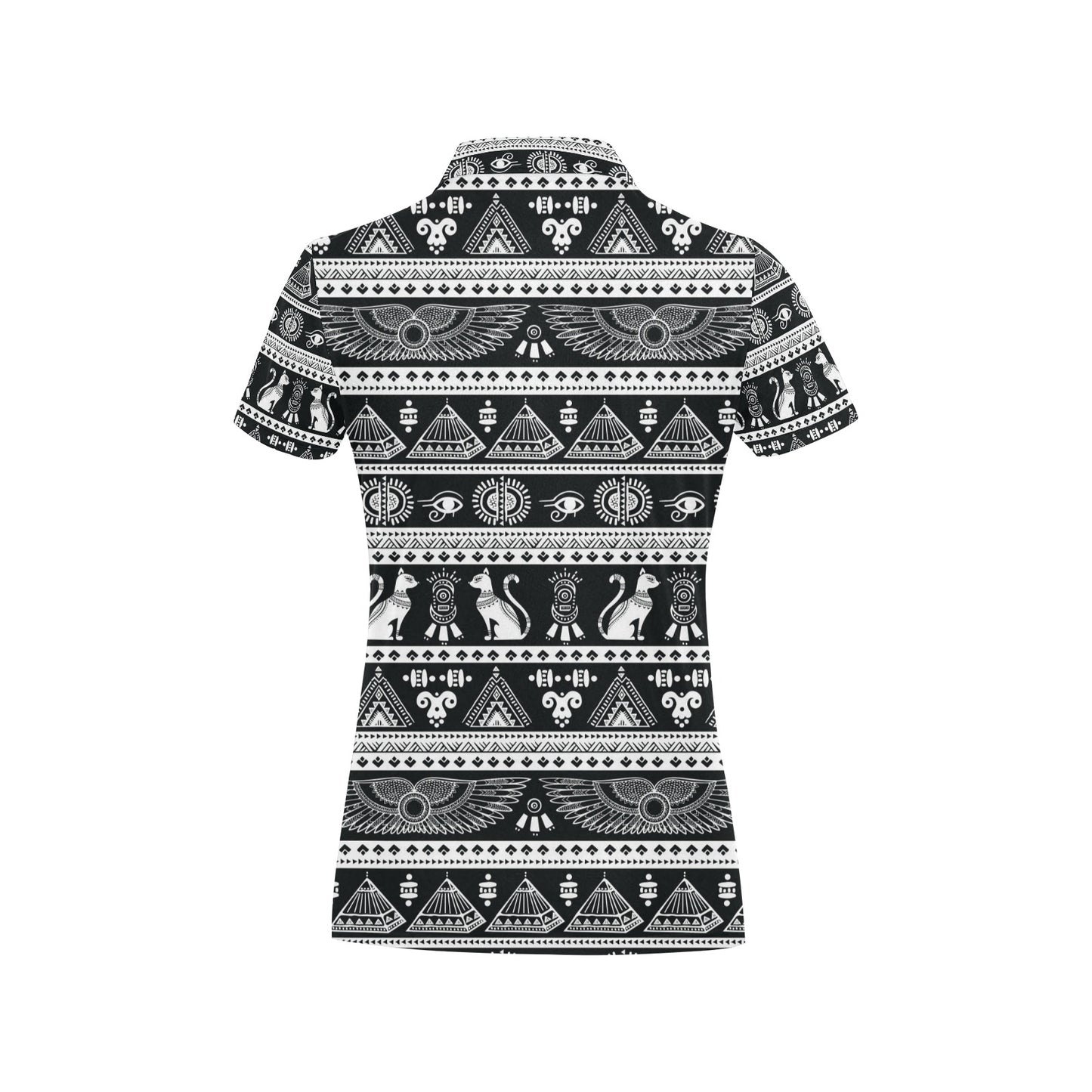 Tribal Pattern Print Design LKS305 Women's Polo Shirt