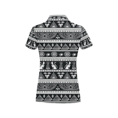 Tribal Pattern Print Design LKS305 Women's Polo Shirt