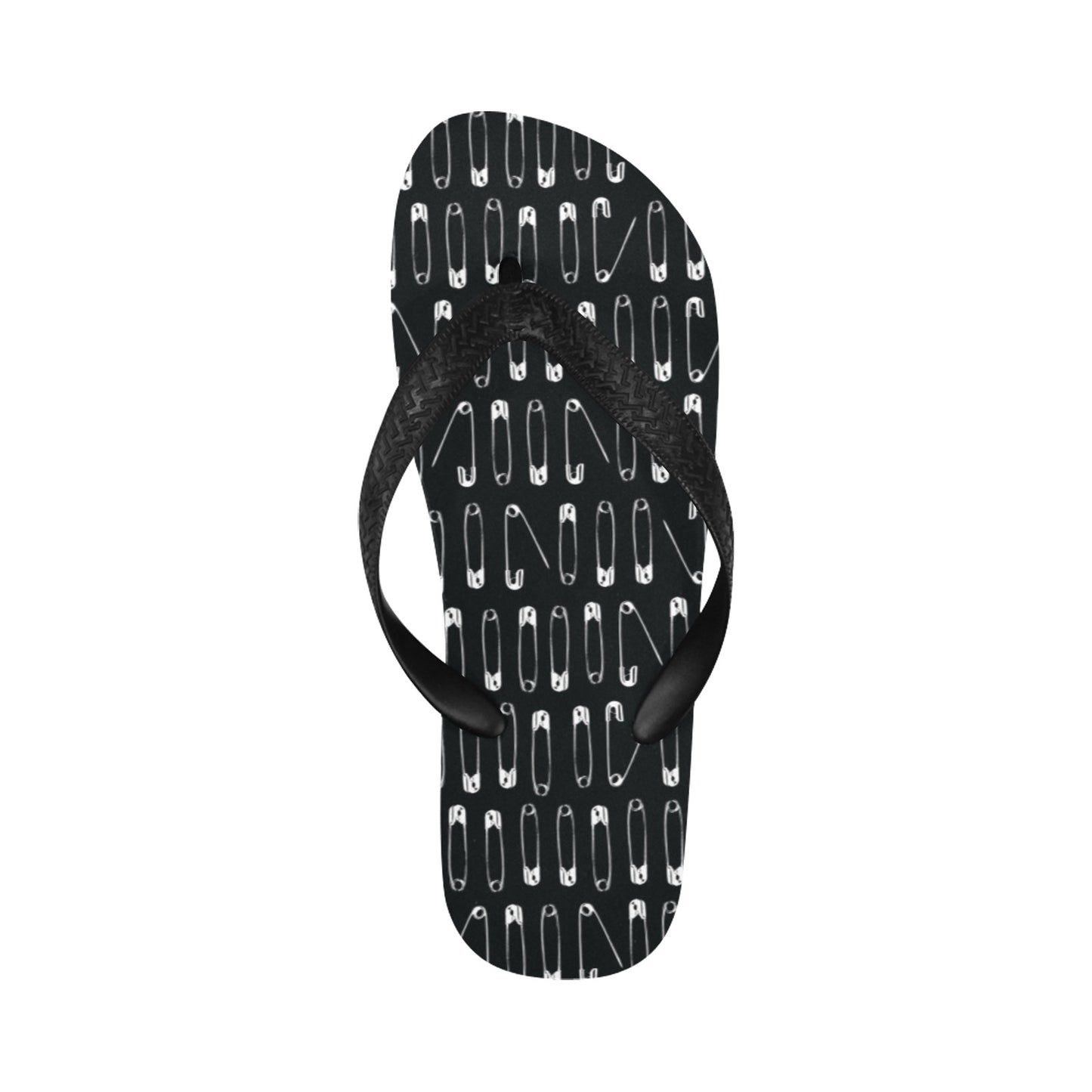 Safety Pin Print Design LKS302 Flip Flops