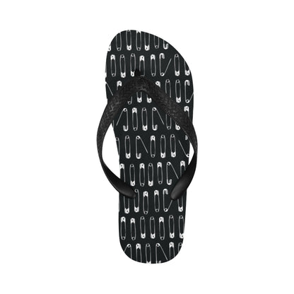 Safety Pin Print Design LKS302 Flip Flops