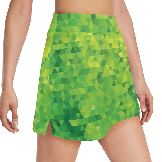 Geometric Print Design LKS402 17" Golf & Pickleball Skort with Pockets