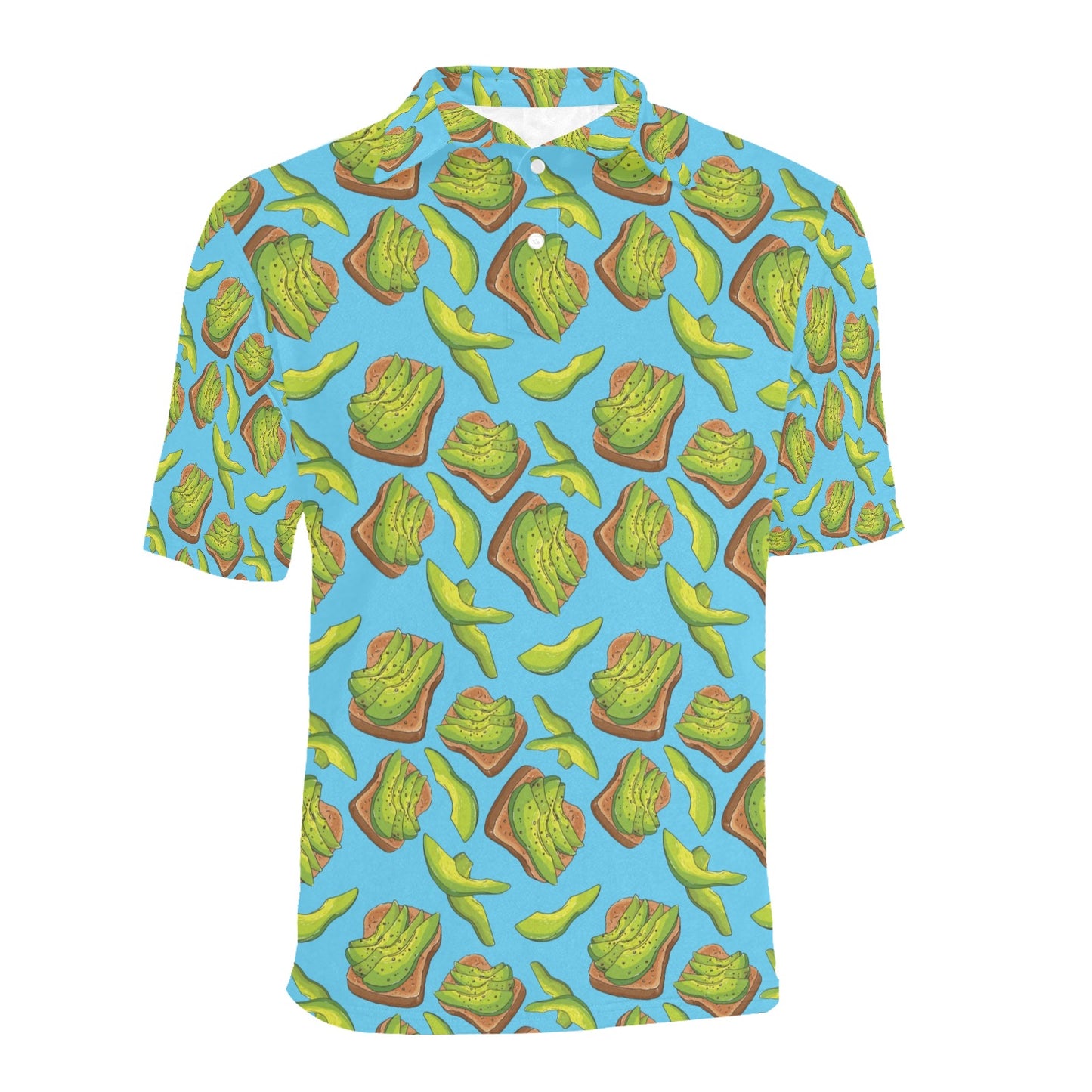 Sandwich Avocado Print Design LKS306 Men Polo Shirt