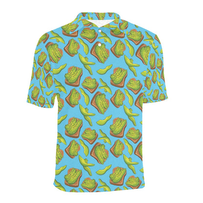 Sandwich Avocado Print Design LKS306 Men Polo Shirt